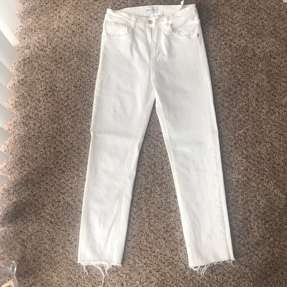 Zara white jeans